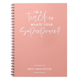 Caderno Espiral Eu sou um professor, o que sua superpotência?