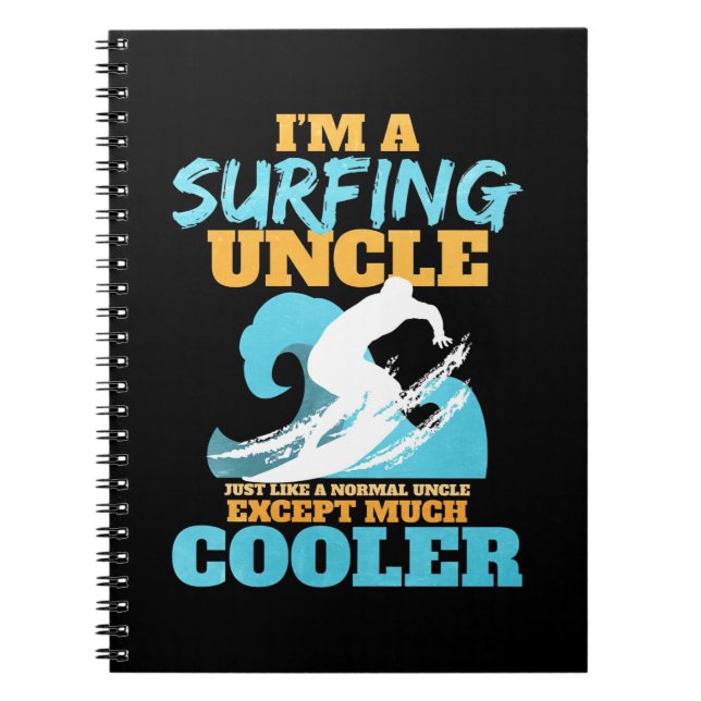 Caderno Espiral Eu Sou Um Tio De Surfe (Frente)