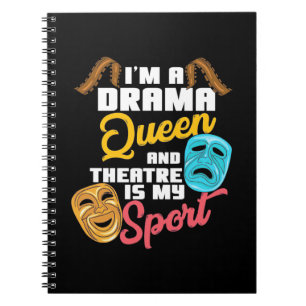 Caderno Espiral Eu Sou Uma Rainha De Drama