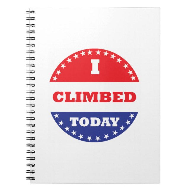 Caderno Espiral Eu Subi Hoje (Frente)