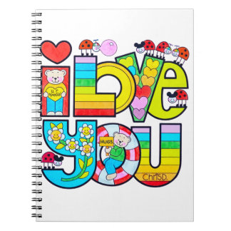 Caderno Espiral Eu Te Amo
