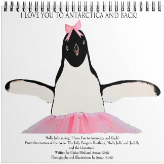 Caderno Espiral Eu te amo na Antártica e de volta! Notebook espira