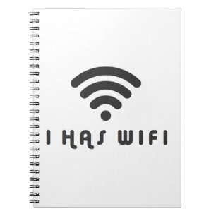 CADERNO ESPIRAL EU TENHO O INTERNET DE WIFI