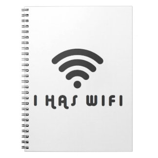 CADERNO ESPIRAL EU TENHO O INTERNET DE WIFI