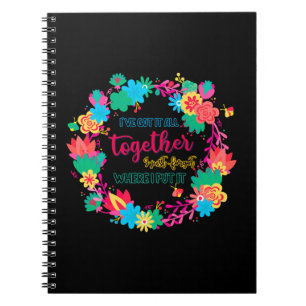 Caderno Espiral Eu tenho tudo junto Eu acabei de esquecer onde col