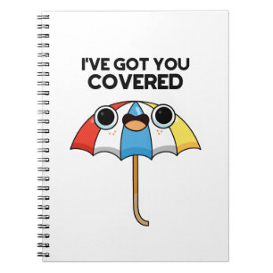 Caderno Espiral Eu Tenho Você Coberta Piada de Guarda-Chuva Engraç