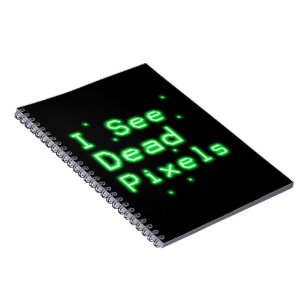 Caderno Espiral Eu ver pixéis inoperantes