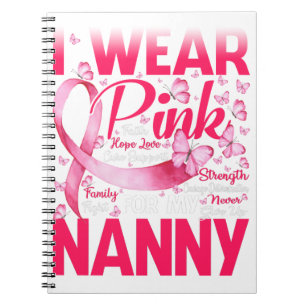 Caderno Espiral Eu Visto Rosa Para A Consciência Do Cancer Da Mam