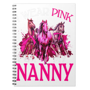 Caderno Espiral Eu Visto Rosa Para Meus Cavalos Canceres De Mamas