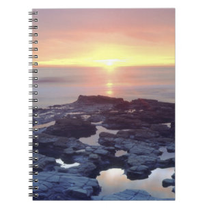 Caderno Espiral EUA, Califórnia, San Diego. Maré das Sunset Cliffs