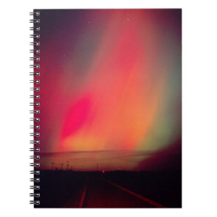 Caderno Espiral EUA, Idaho. Aurora boreal, luzes do norte em
