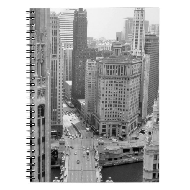 Caderno Espiral EUA, IL, Chicago, Loop do Hotel (Frente)