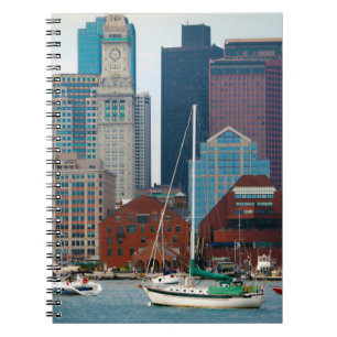 Caderno Espiral EUA, Massachusetts. Horizonte da Orla de Boston