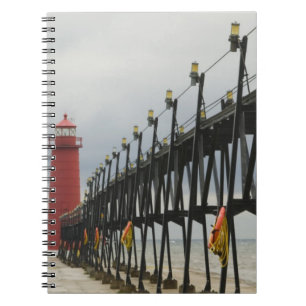 Caderno Espiral EUA, Michigan, Costa do Lago Michigan, Grand Haven