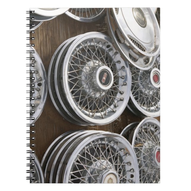 Caderno Espiral EUA, New mexico, Prewitt: Auto Hubcaps/Rt. 66 (Frente)