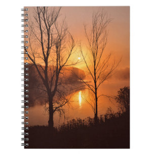 Caderno Espiral EUA, Nova Inglaterra, Maine. Nascer do Sol de Outo
