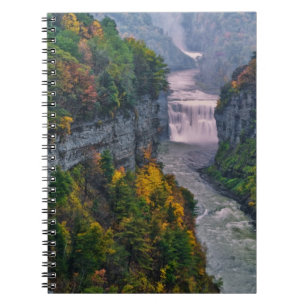 Caderno Espiral EUA, Nova York, Parque Estadual Letchworth. Rio e