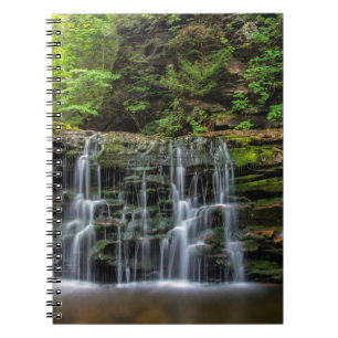 Caderno Espiral EUA, Pensilvânia, Benton. Cachoeira Em Ricketts