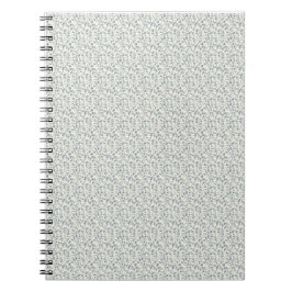 Caderno Espiral Eucalipto Minimalista dos Anos 1940 em Azul Ardósi
