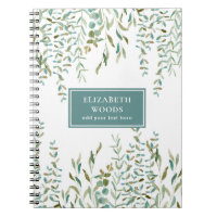 Eucalyptus-Watercolor Rustic Deixa Personalizado