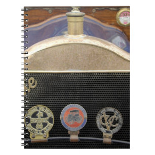 Caderno Espiral Europa, Irlanda, Dublin. Automóvel antigo, Branco