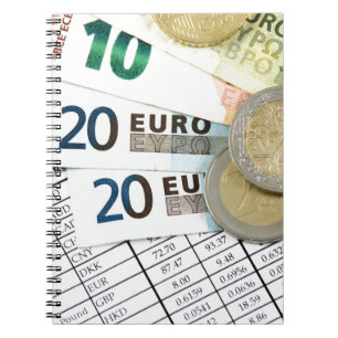 Caderno Espiral Euros
