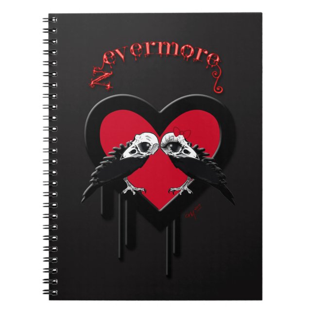 Caderno Espiral Evermore (Vermelho) (Frente)
