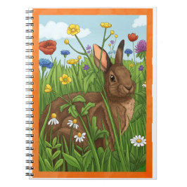 Caderno Espiral Every Bunny Loves Flowers