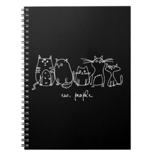 Caderno Espiral Ew, Pessoas Engraçadas, Amantes De Gato