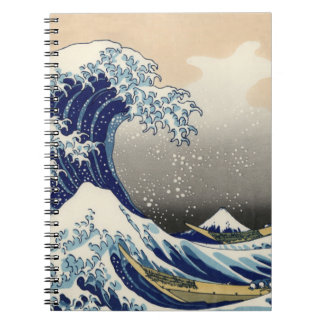 Caderno Espiral Excelente Wave Kanagawa - Pintura Japonesa