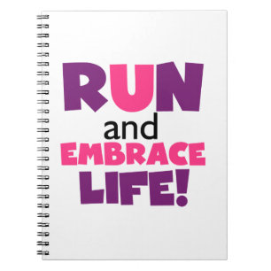 Caderno Espiral Executar Embrace Life Pink