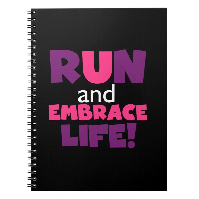 Caderno Espiral Executar Embrace Life Pink (Frente)