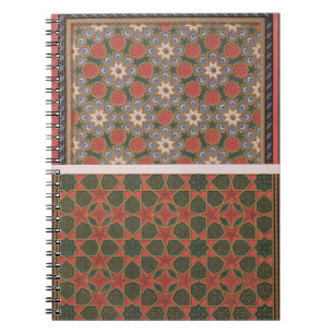 Caderno Espiral Exemplos de decorações do teto, 'da arte árabe