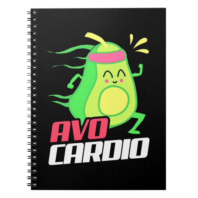 Caderno Espiral Exercício Avocado Cardio (Frente)