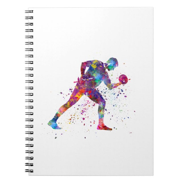 Caderno Espiral exercício de ginástica (Frente)