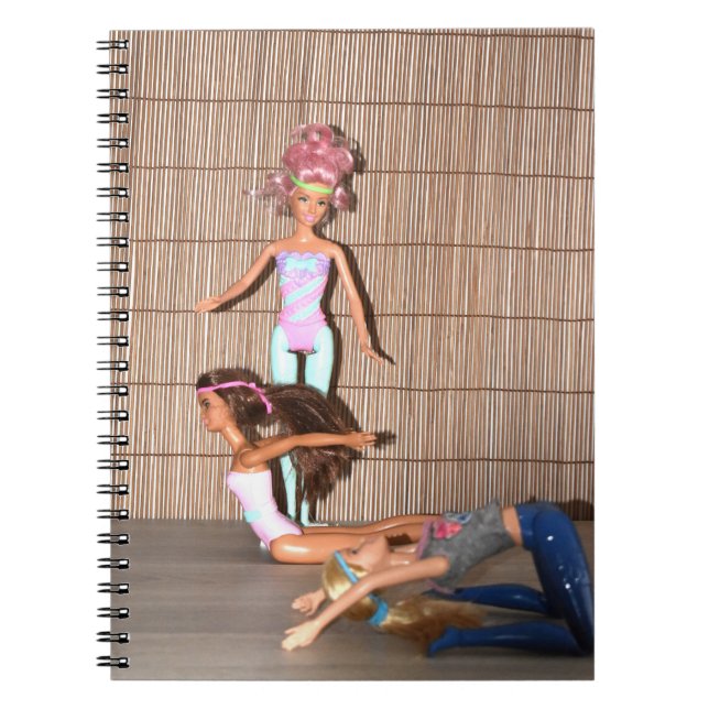 Caderno Espiral Exercícios de Academia. (Frente)