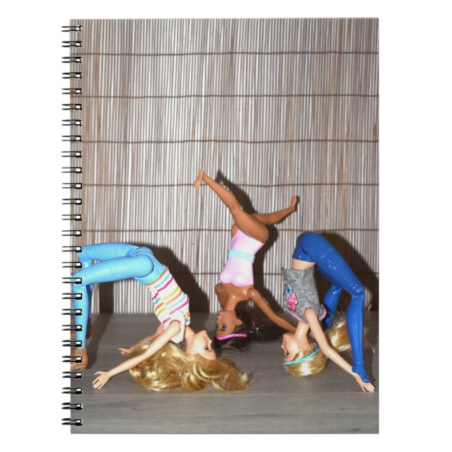 Caderno Espiral Exercícios de Academia. (Frente)