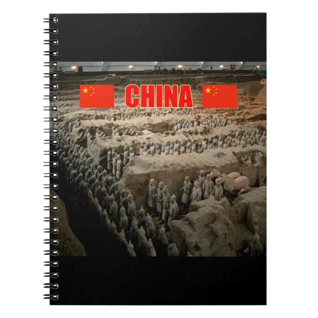 Caderno Espiral Exército de Terracotta da CHINA (Frente)