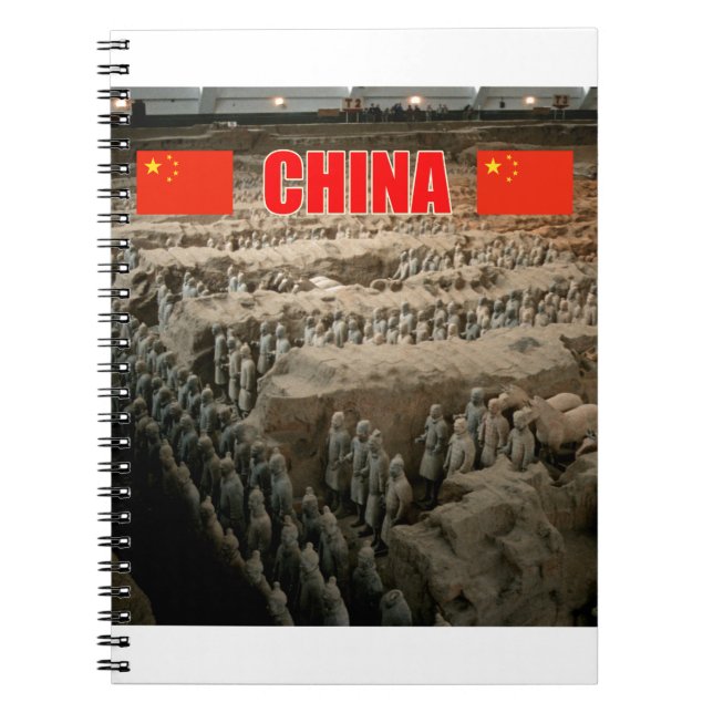 Caderno Espiral Exército Terracotta China - Foto Pró (Frente)
