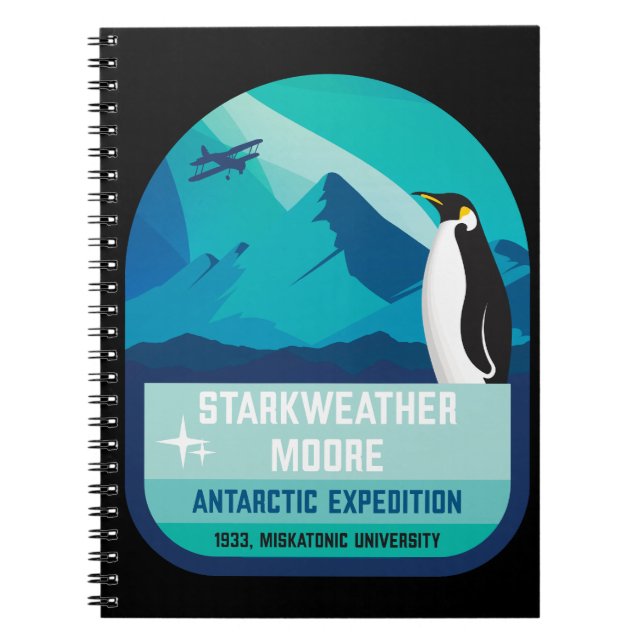 Caderno Espiral Expedição Antártica Starkweather-Moore (Frente)