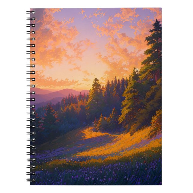 Caderno Espiral Explorando a natureza majestosa (Frente)