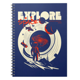 Caderno Espiral Explore Espaço - Astronauta Cósmico