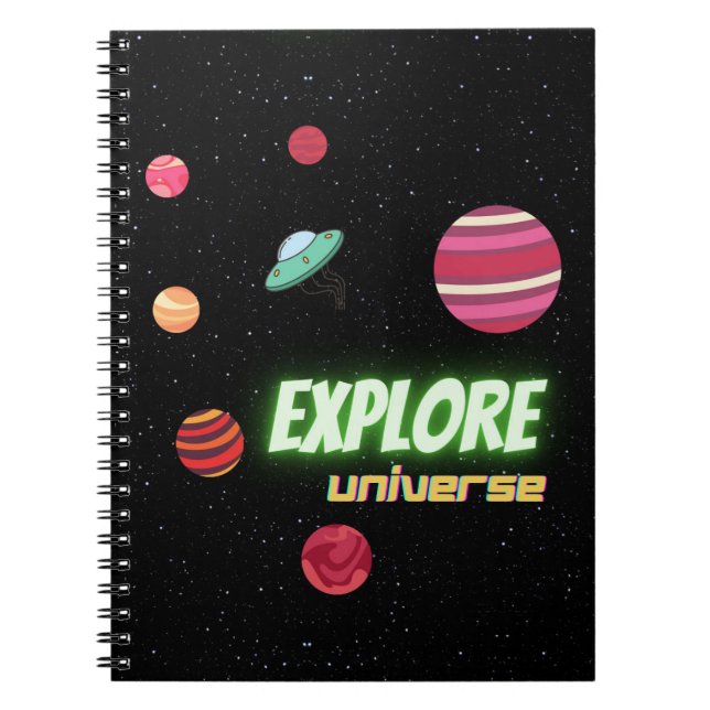 CADERNO ESPIRAL EXPLORE O UNIVERSO (Frente)