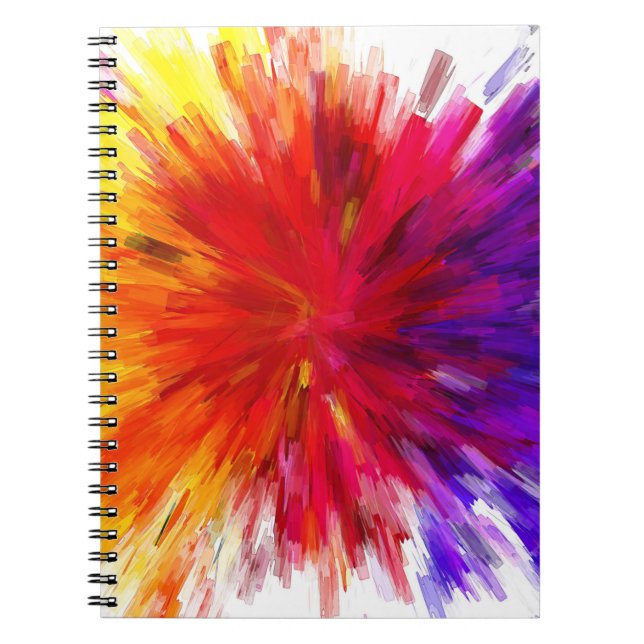 Caderno Espiral Explosão de cor (Frente)