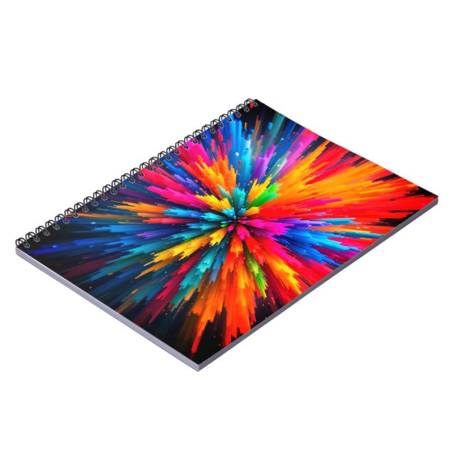 Caderno Espiral Explosion of Colors (Left Side)