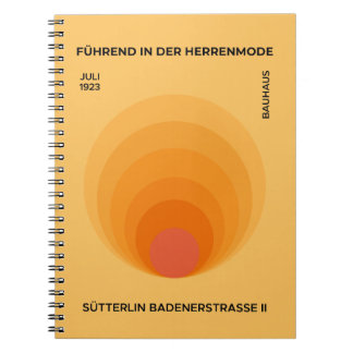 Caderno Espiral exposição Bauhaus Sutterlin 1923