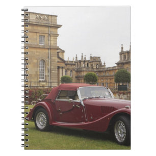 Caderno Espiral Exposição de carro clássico, Palácio Blenheim
