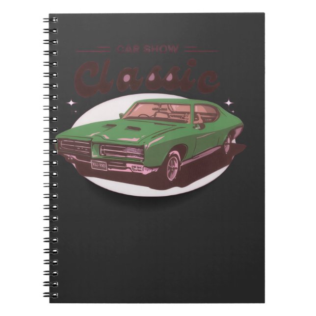 Caderno Espiral Exposição de Carros Clássicos  (Frente)