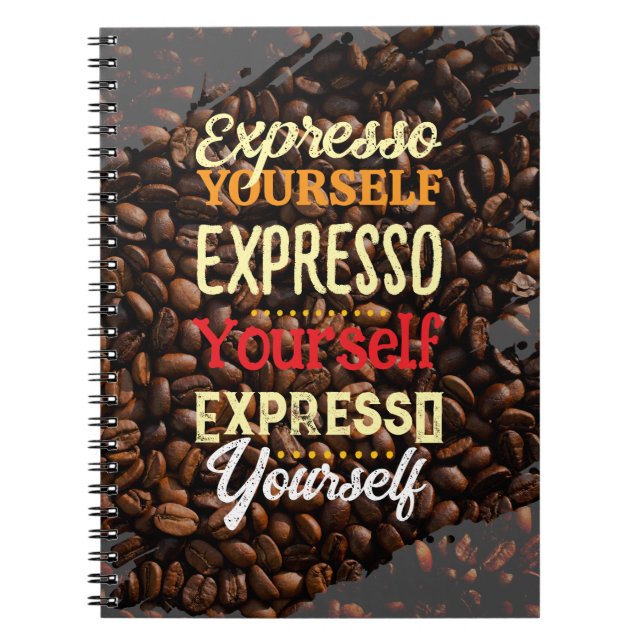 Caderno Espiral Expresse-Se Café (Frente)