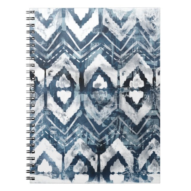 Caderno Espiral Extração do Indigo - Geométrico (Frente)